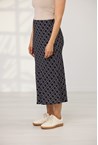 GEO DOT BIAS SKIRT - black dot